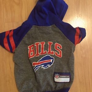Buffalo Bills hoodie pet shirt. Small pet or puppy